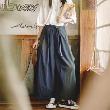 COMFORTABLE WIDE-LEG PANTS