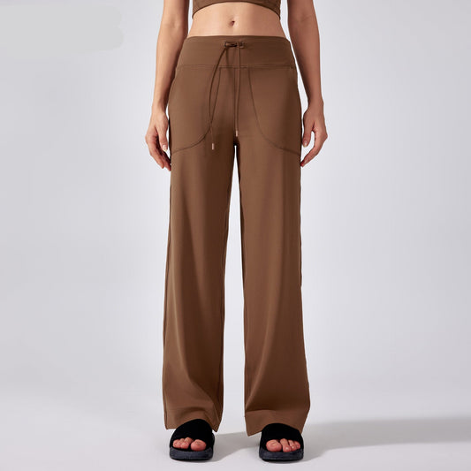 CLAIRE-RELAXED WIDE-LEG LOUNGE PANTS