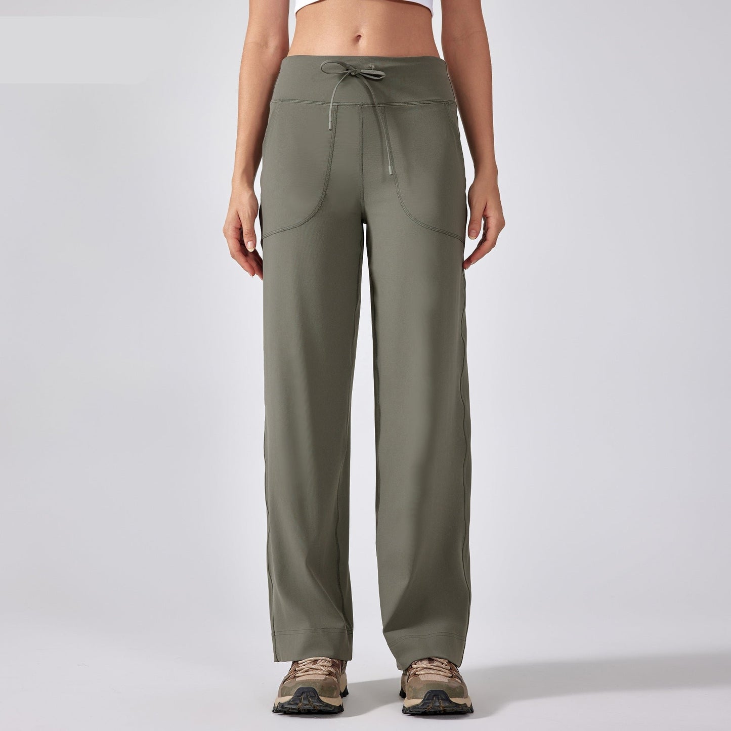 CLAIRE-RELAXED WIDE-LEG LOUNGE PANTS