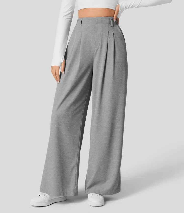 CHARLOTTE - WIDE-LEG PLEATED PALAZZO PANTS