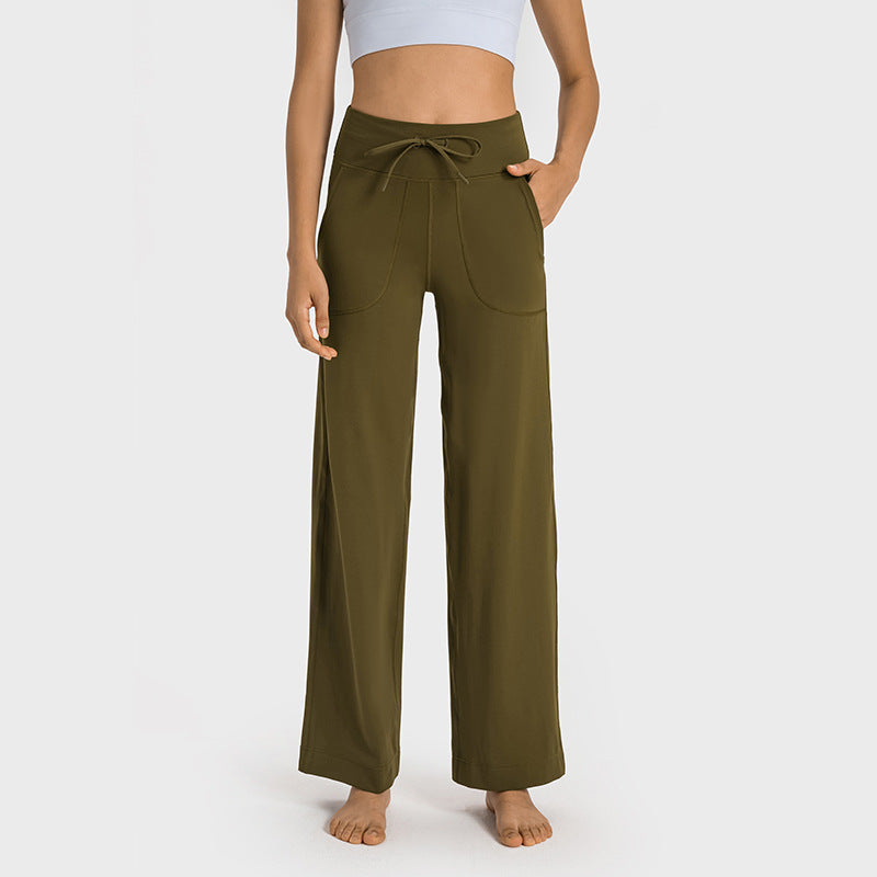 CLAIRE-RELAXED WIDE-LEG LOUNGE PANTS