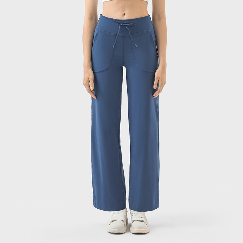 CLAIRE-RELAXED WIDE-LEG LOUNGE PANTS