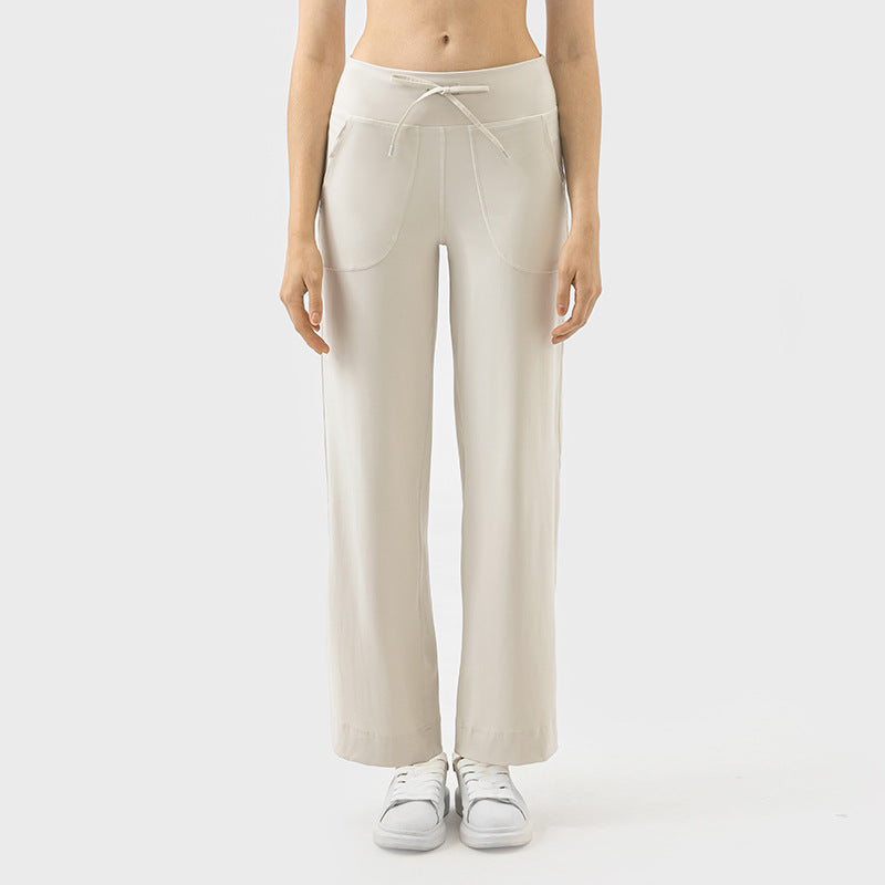 CLAIRE-RELAXED WIDE-LEG LOUNGE PANTS