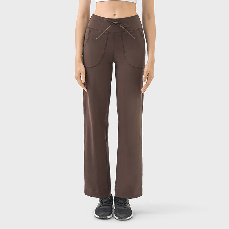 CLAIRE-RELAXED WIDE-LEG LOUNGE PANTS