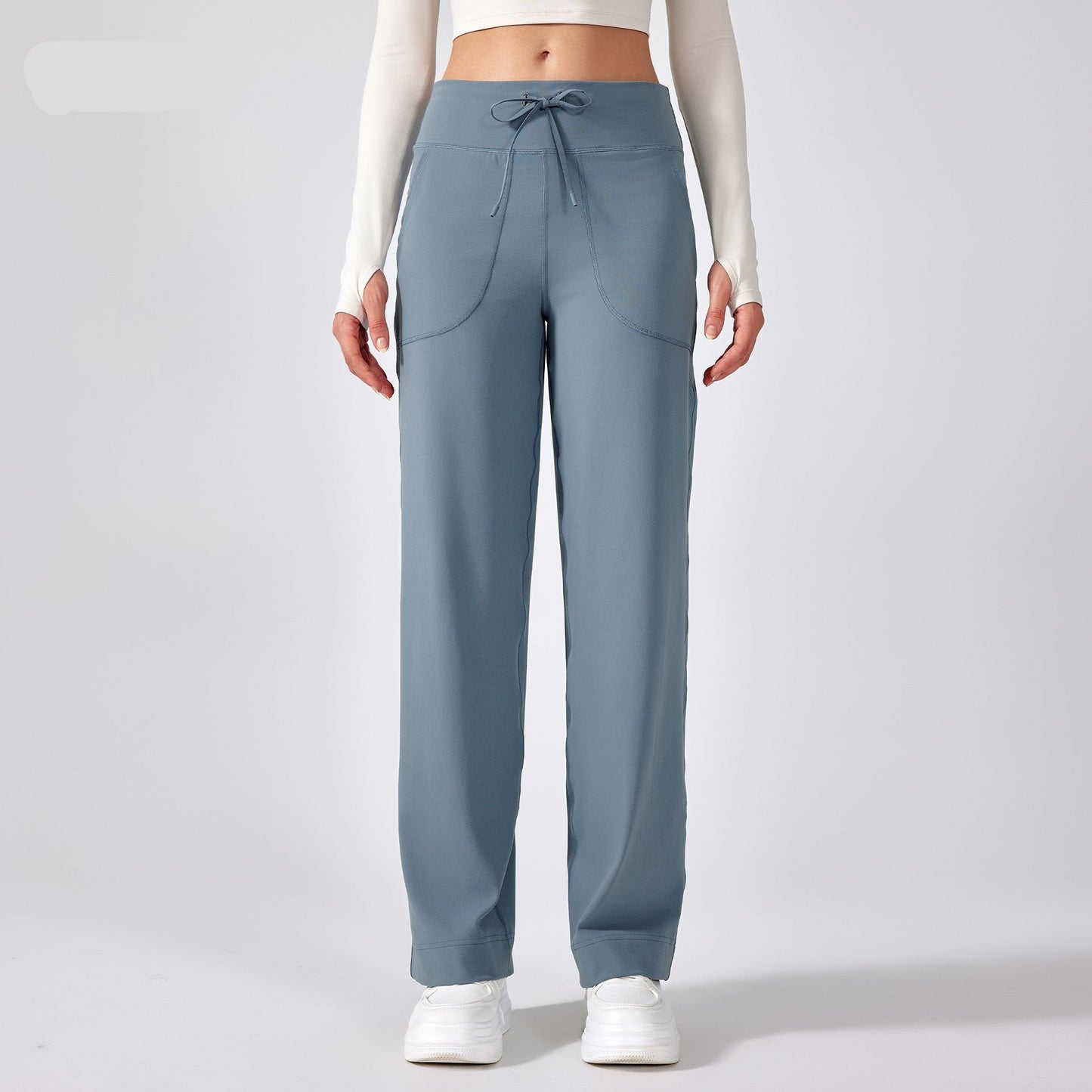 CLAIRE-RELAXED WIDE-LEG LOUNGE PANTS